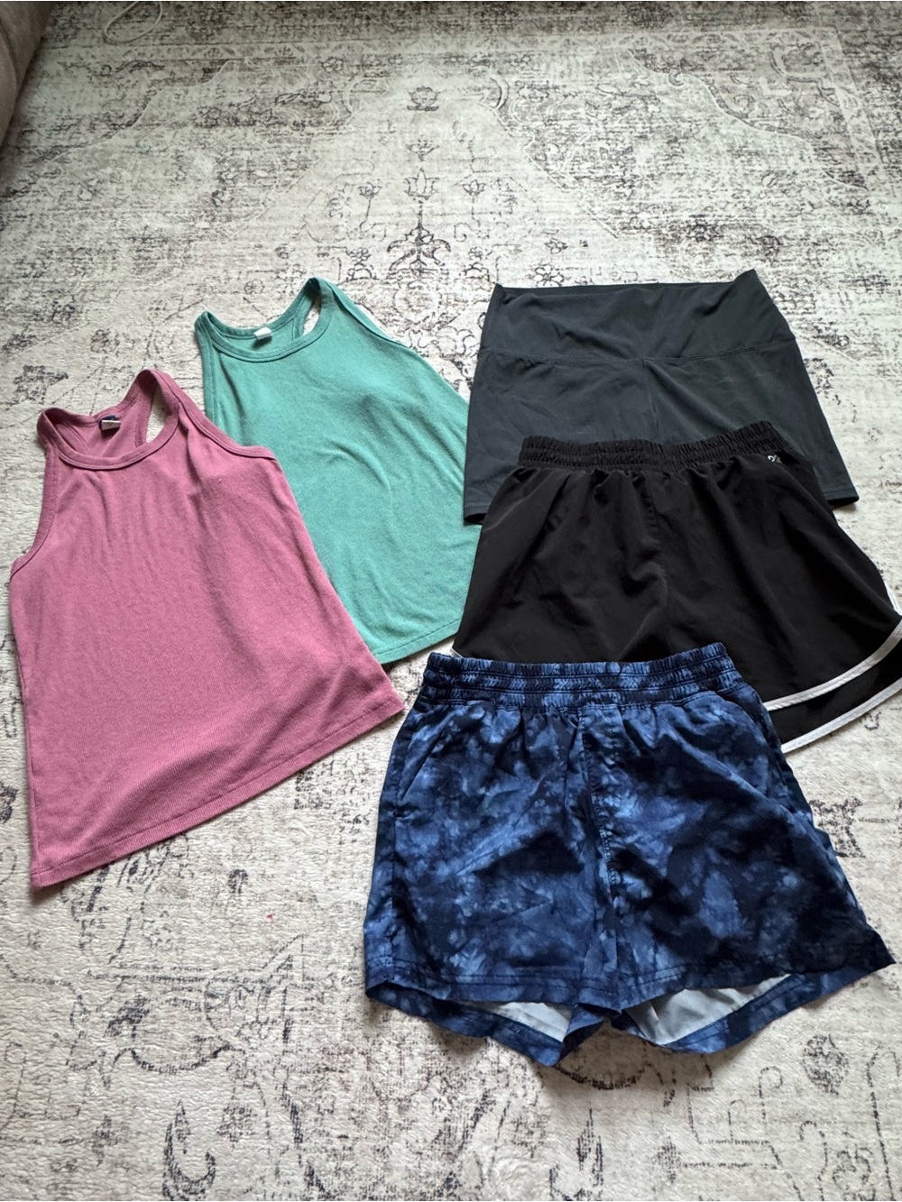 Girls 14/16 Activewear Tank Tops & Shorts Set